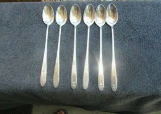 Grosvenor Pattern By Community Plate 1921 Set Of 6 Ice Tea Spoons