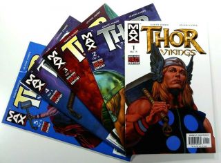 Marvel Max Thor Vikings (2003) 1 2 3 4 5 Complete Garth Ennis Vf/nm Ships