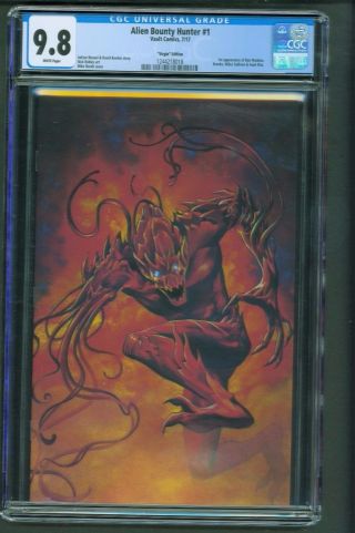Alien Bounty Hunter 1 Cgc 9.  8 Mike Rooth Virgin Variant Edition Limited To 150
