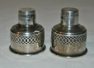 Two Sterling Silver Lids Or Insert For Candles
