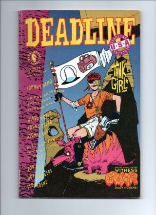 Deadline Usa 1 (1991) Tank Girl Dark Horse Comics Vg/fn