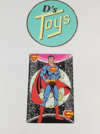 Dc Comics Post Card Signed By George Pérez Superman 1984