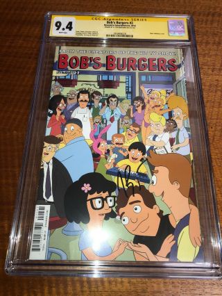 Bobs Burgers 2 CGC SS 9.  4 signed by H.  Jon Benjamin NM Dynamite Comics Rare 6