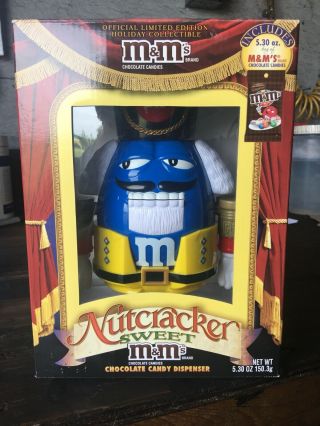 M&ms Nutcracker Sweet Chocolate Candy Dispenser - Limited Edition,  Blue M&m 