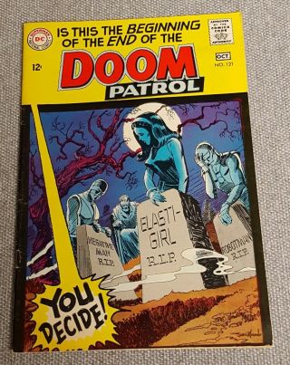 Doom Patrol 121 - Death Of Doom Patrol Very Fine Cond.  Dc Comic