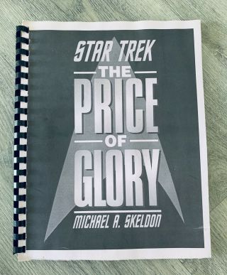 Star Trek Tos The Price Of Glory K/s Kirk Spock Fanzine Zine Slash Fiction Rare