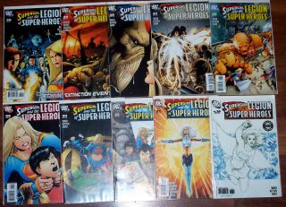 Supergirl And The Legion Of - Heroes 16,  21 - 23,  25 - 30 (nm) 10 Issues 2006 Dc