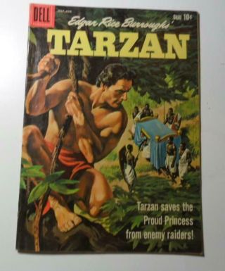 Tarzan Comics 119 July 1960 Dell Jesse Marsh Art F/vf 7.  0