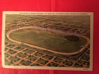 1938 Indianapolis Motor Speedway Postcard Indy 500 Race Track