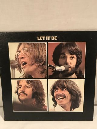 The Beatles Let It Be Vinyl Lp Record Album 1st Edition 1970 Release