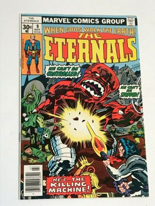 Eternals 9 Marvel Comics 1977 Vf/nm Jack Kirby
