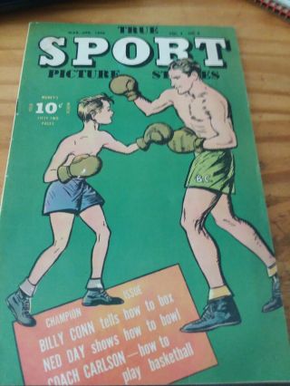 True Sport Picture Stories Vol.  3 No,  6.  March April 1946 Very Cool Cond
