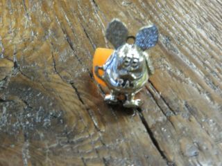 Vintage Ed Roth Rat Fink Ring Gumball Prize Silver Plastic