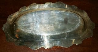 Antique American Rose Webster Wilcox International Silver Co.  7319 Bread Tray 3