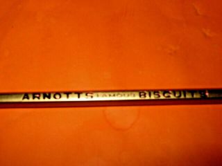 Vintage Arnott ' s Famous Biscuits Gold & Red Promotional Advertising Pencil 2