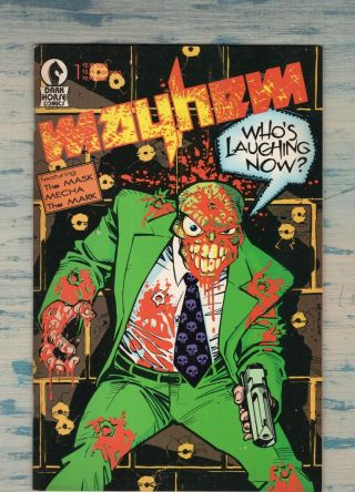 Mayhem 1 Htf 1st First Appearance Of The Mask Masque 1989 Dark Horse Comics