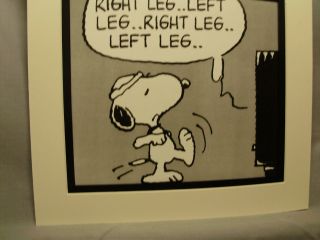 Snoopy Doing Morning Workout In Front Of Tv By Schultz