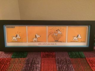 Snoopy Framed Picture - Life Is What You Make It