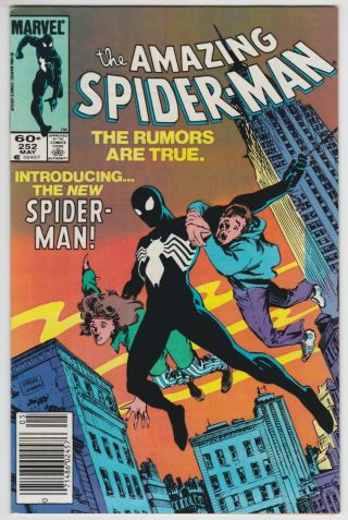 Spider - Man 252 Vf,  8.  5 First Black Symbiote Costume Venom