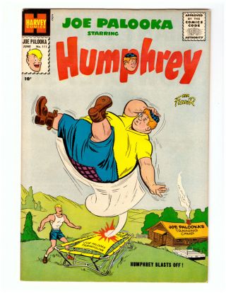 Joe Palooka 111 In Near - A 1959 Harvey Comic With Humprey & Little Max