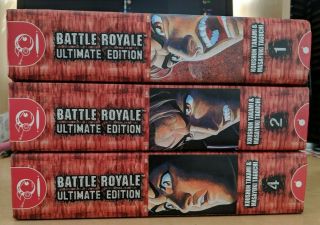 Battle Royale Ultimate Edition Hardcovers,  Manga,  Volumes 1,  2,  4