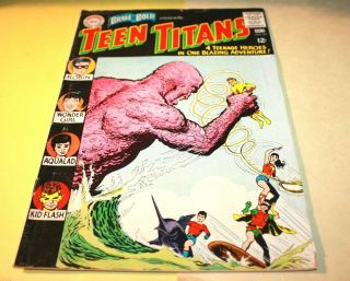 Early Comic " Brave & Bold Presents Teen Titans 60 " July,  1965 Grd 4 Nr