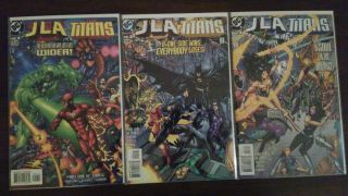 Jla Vs Titans Complete Dc Comic Set 1 - 3,  Mini - Series Nm Unread Batman,  Grayson