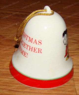 Lucy Snoopy Linus Charlie Brown Sally PP (Peanuts Characters 1966) Bell Ornament 5