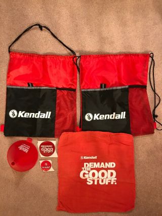 Kendall Oil Collectibles 2 Back Packs 2 Stickers Shop Towel Funnel Promotional