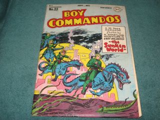 1947 Dc Comics S&k Boy Commandos 23 All Simon & Kirby Art Jack Kirby Scarce