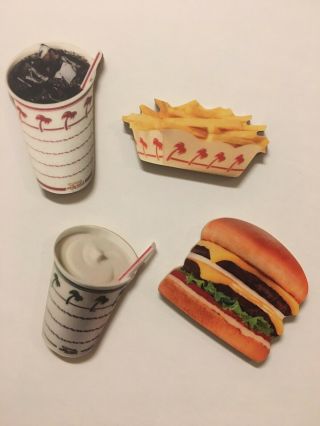 In N Out Burger Magnet Set Of 4
