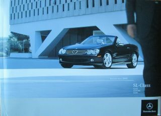 2005 Mercedes Benz Sl - Class Sales Brochure - Sl500,  Sl 55 Amg,  Sl 600