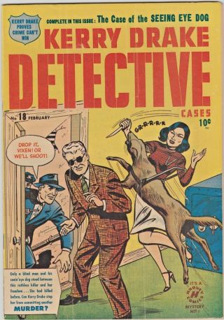 Kerry Drake Detective Cases 18 1950 - Case Of The Seeing Eye Dog Strick 6.  5