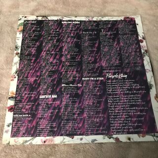 Vintage Prince Purple Rain LP Record Soundtrack w/ Poster LP Record Album Vinyl 5