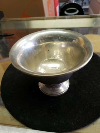 Columbia Vintage Sterling Silver Candy Dish,  Footed - 4 1/2 " W - 3 1/2 " H 122 Grms