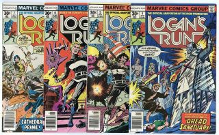 Logan ' s Run 1 - 7 Complete Set avg.  NM - 9.  2 Marvel 1976 2