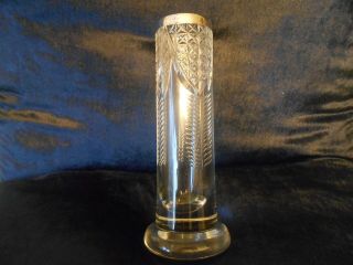 Antique Silver Topped Glass Bud Vase,  Charles May Birmingham,  Early 20thc