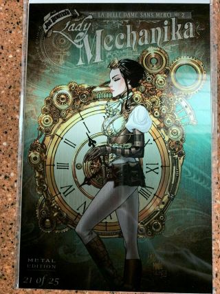 Lady Mechanika La Belle Dame Sans Merci 2 Rare Metal Cover Ltd.  To 25 Copies