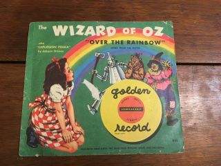 The Wizard Of Oz " Over The Rainbow " Little Golden Records 1950