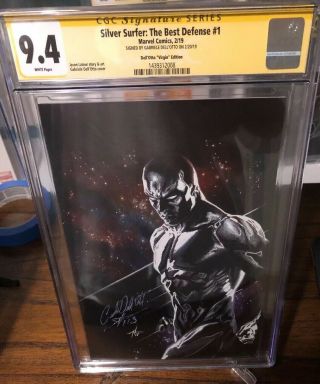 Silver Surfer 1 Cgc 9.  4 Ss Garbriele Dell Otto Virgin Variant Not 9.  8 Defenders