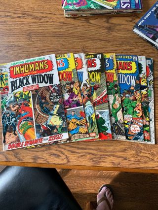 Adventures The Inhumans And Black Widow Vol.  1 - 8 1970,  Marvel