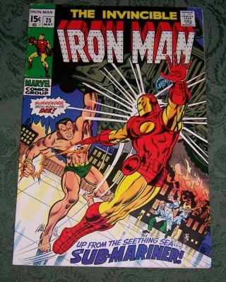 Iron Man 25 Fn Marvel Silver Age Sub - Mariner Stan Lee Goodwin Craig