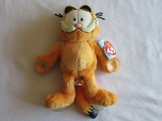 Ty Garfield Window Cling Beanie Babies Plush 9.  5 