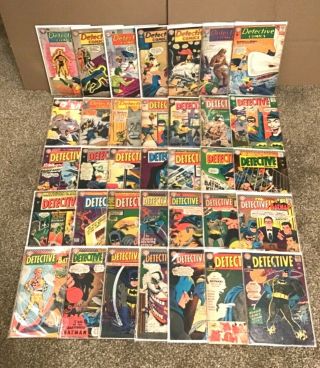 35 Silver Age Dc Detective Comic Books Issue 259 To 368 With Keys