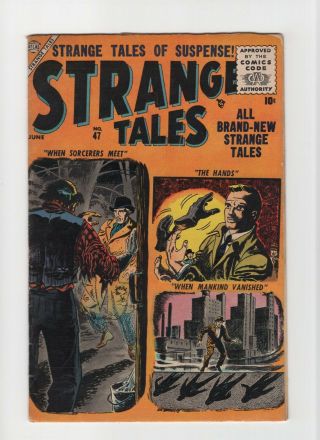 Strange Tales 47 Fn 6.  0 Vintage Marvel Atlas Pre - Hero Horror Golden Age 10c