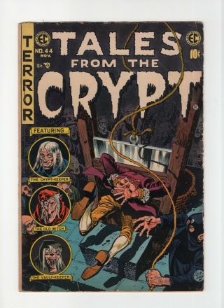 Tales From The Crypt 44 Vintage Ec Comic Horror Bondage Decapitation Cover 10c