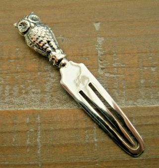 A Sterling Silver Mordan Style Owl Bookmark