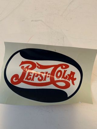 Pepsi - Cola Oval Red/white/blue Decals (set Of Two) 4 " X 3 "