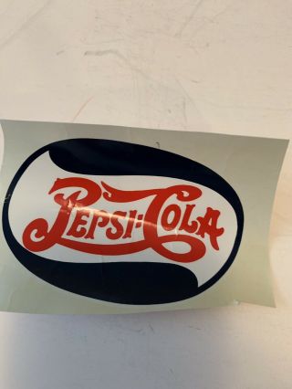 PEPSI - COLA OVAL RED/WHITE/BLUE DECALS (SET OF TWO) 4 