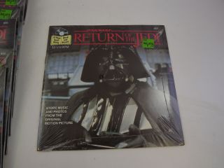 1983 Star Wars Return of the Jedi 24 Page Read - Along Book & Record - 12 2